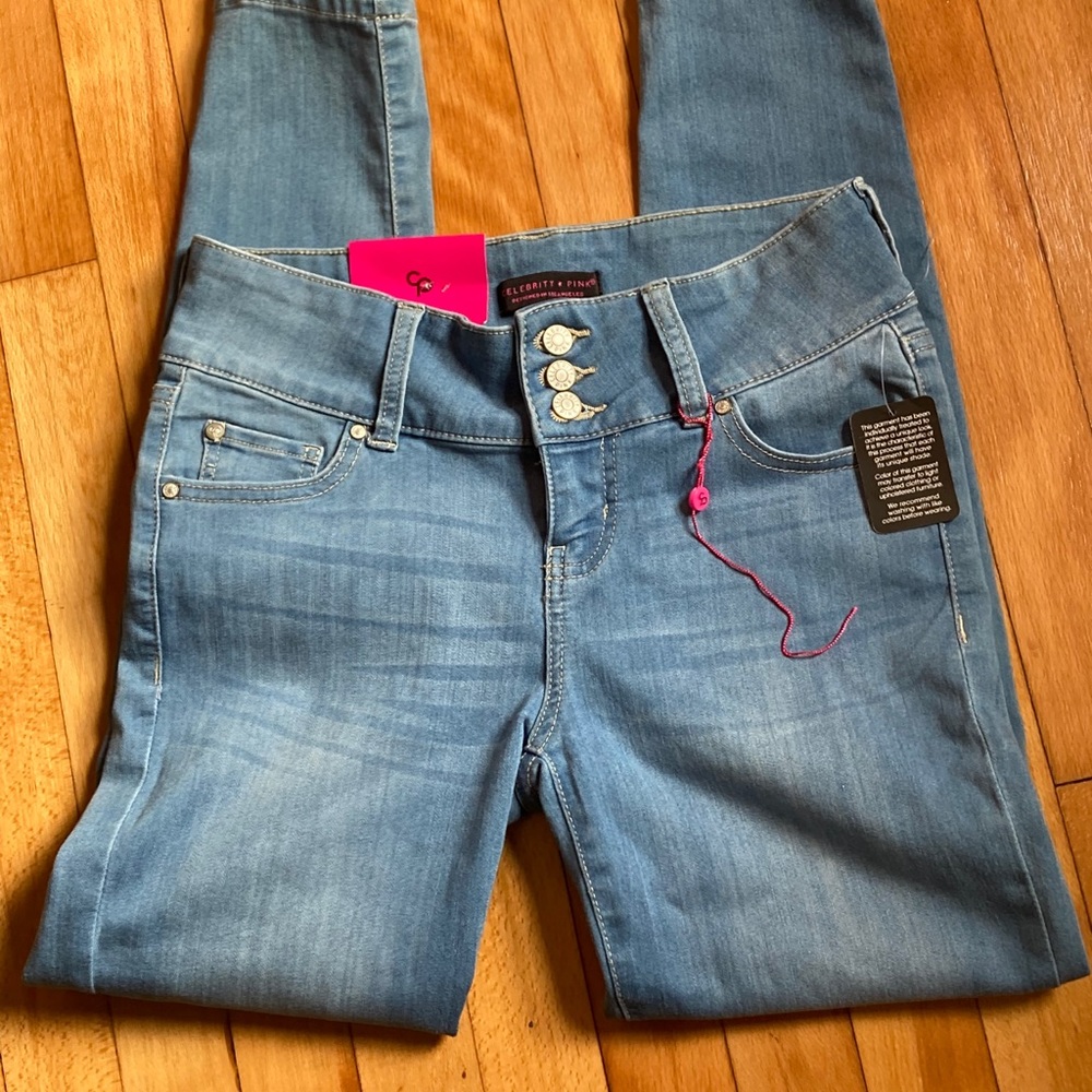 Celebrity pink ankle skinny jeans size 7 NWT